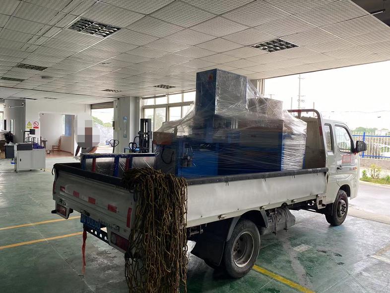 【寧波】高精密全自動切鋁機(jī)SDY-Q450，客戶用來切割散熱器，出庫走起！！